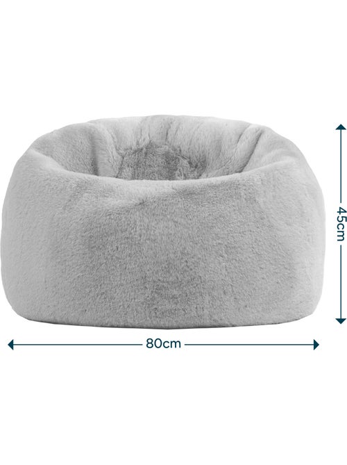 Puf sillón infantil clásico de piel sintética - icon - Kiabi