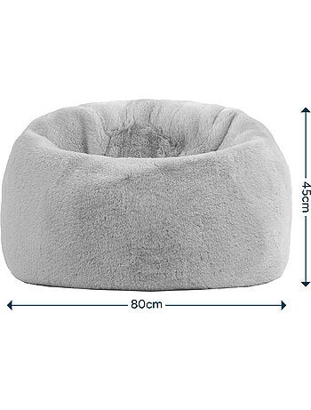 Puf sillón infantil clásico de piel sintética - icon