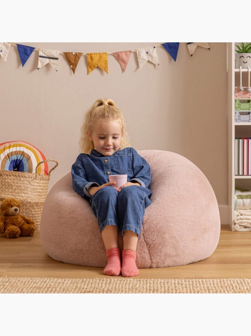 Puf sillón infantil clásico de piel sintética - icon - Kiabi
