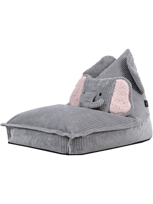 Puf sillón infantil con cojín a juego de pana - icon - Kiabi