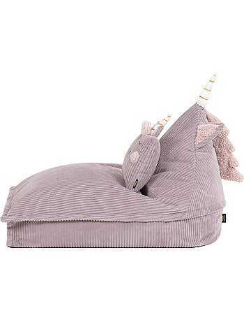 Puf sillón infantil con cojín a juego de pana - icon