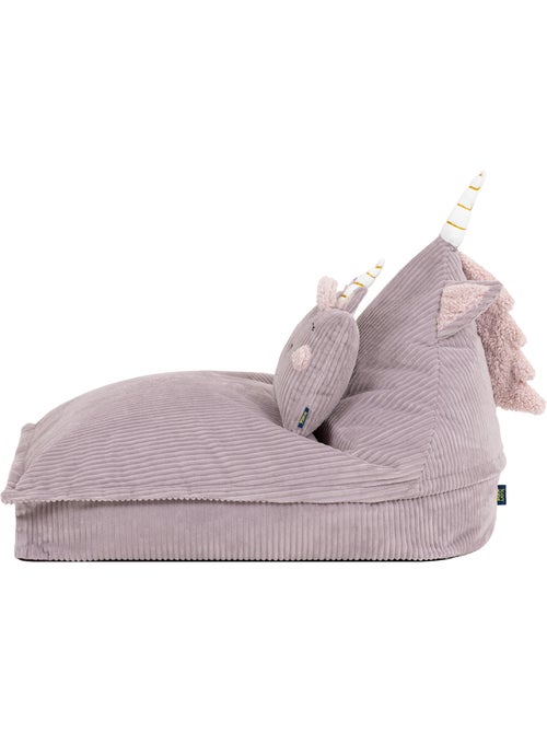 Puf sillón infantil con cojín a juego de pana - icon - Kiabi
