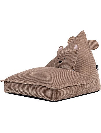 Puf sillón infantil con cojín a juego de pana - icon