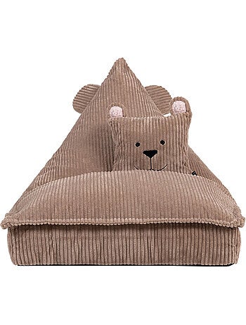 Puf sillón infantil con cojín a juego de pana - icon