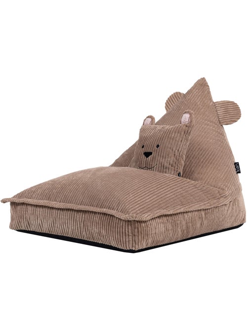 Puf sillón infantil con cojín a juego de pana - icon - Kiabi