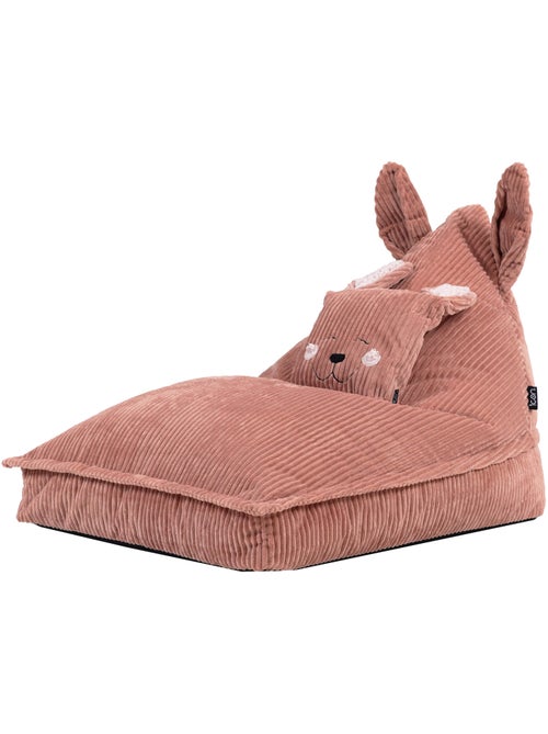 Puf sillón infantil con cojín a juego de pana - icon - Kiabi