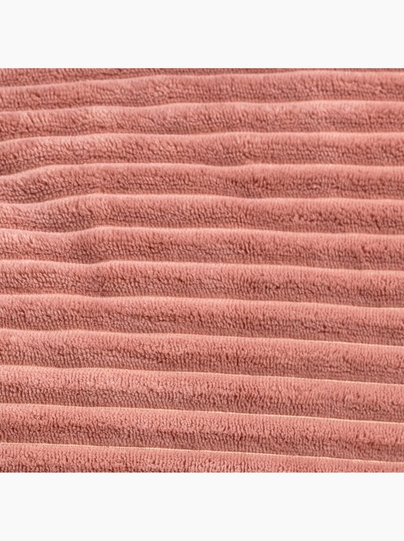 Puf sillón infantil con cojín a juego de pana - icon Rosa claro - Kiabi