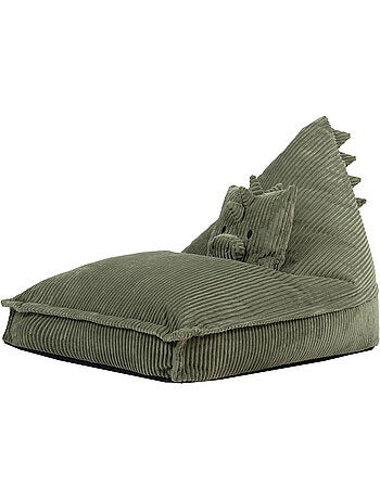 Puf sillón infantil con cojín a juego de pana - icon