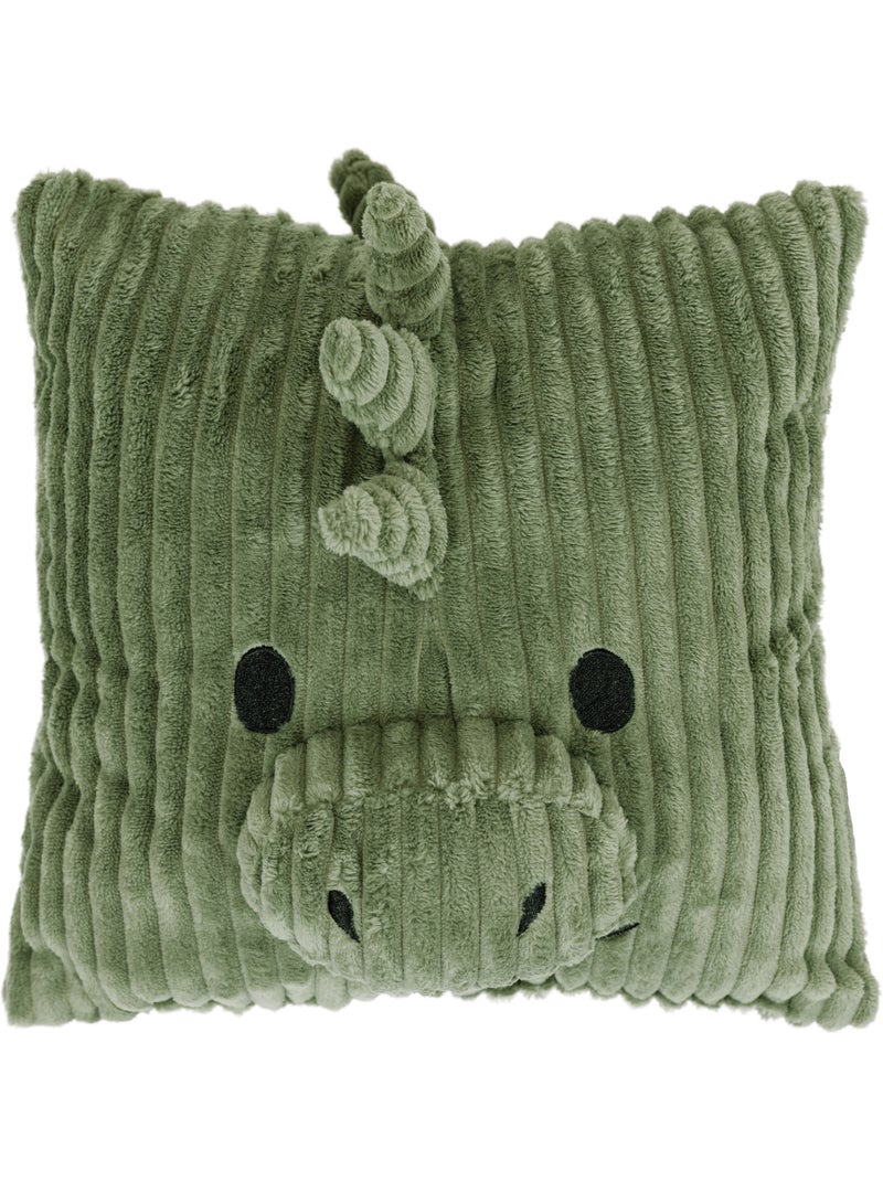 Puf sillón infantil con cojín de animal a juego de pana - icon Verde salvia - Kiabi