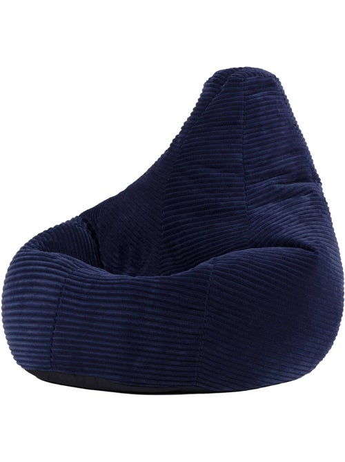 Puf sillón infantil con respaldo alto de pana - icon - Kiabi