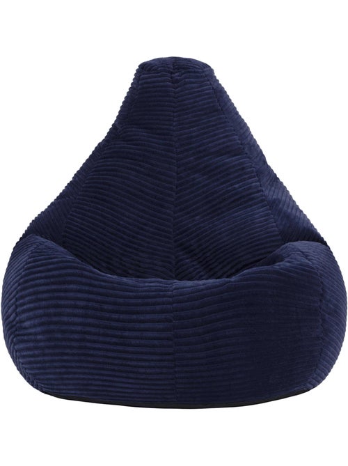 Puf sillón infantil con respaldo alto de pana - icon - Kiabi