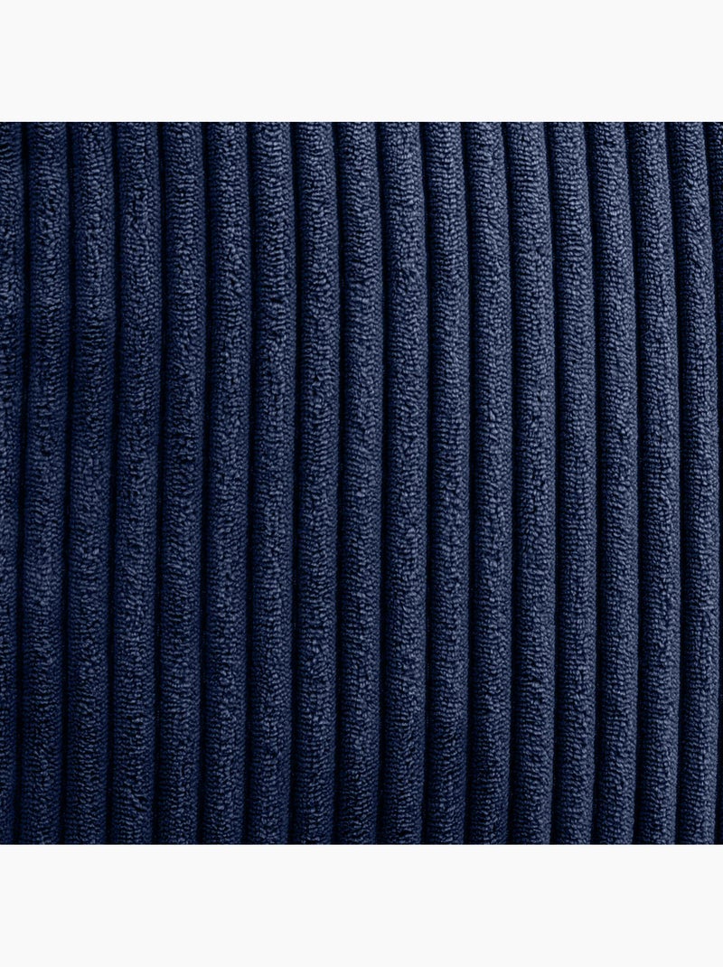 Puf sillón infantil con respaldo alto de pana - icon Azul marino - Kiabi