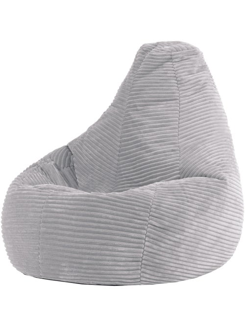Puf sillón infantil con respaldo alto de pana - icon - Kiabi