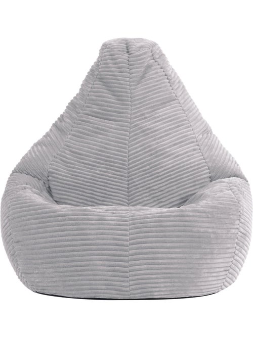 Puf sillón infantil con respaldo alto de pana - icon - Kiabi
