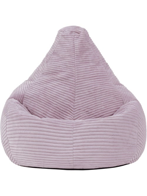 Puf sillón infantil con respaldo alto de pana - icon - Kiabi