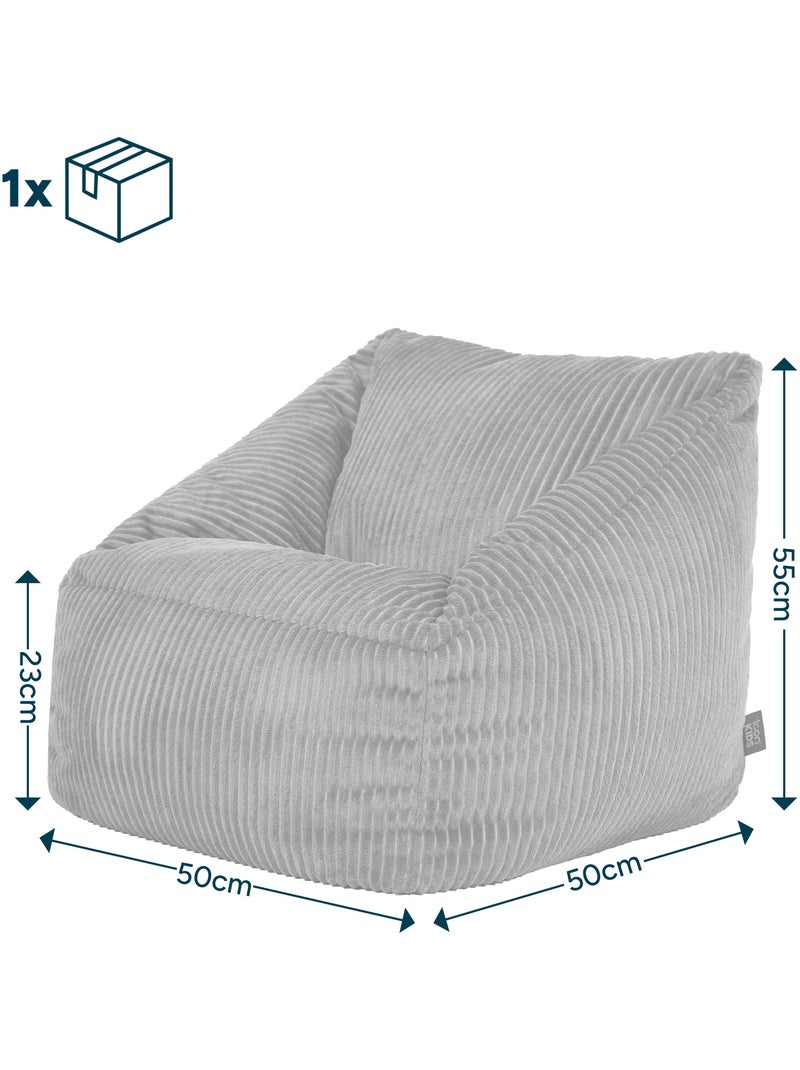 Puf sillón infantil de pana - ICON Rosa - Kiabi