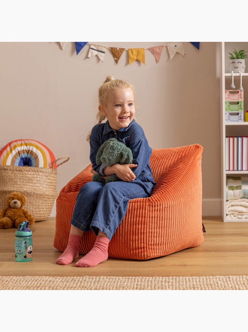 Puf sillón infantil de pana - ICON Terracota - Kiabi