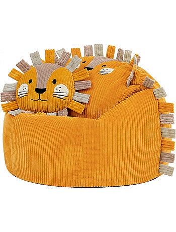 Puf sillón infantil de pana con cojín de animal - icon