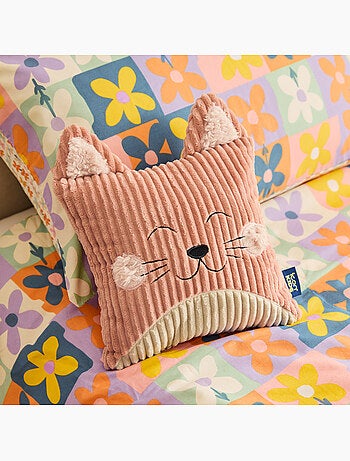 Puf sillón infantil de pana con cojín de animal - icon