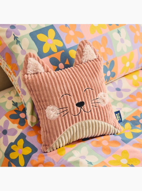 Puf sillón infantil de pana con cojín de animal - icon - Kiabi