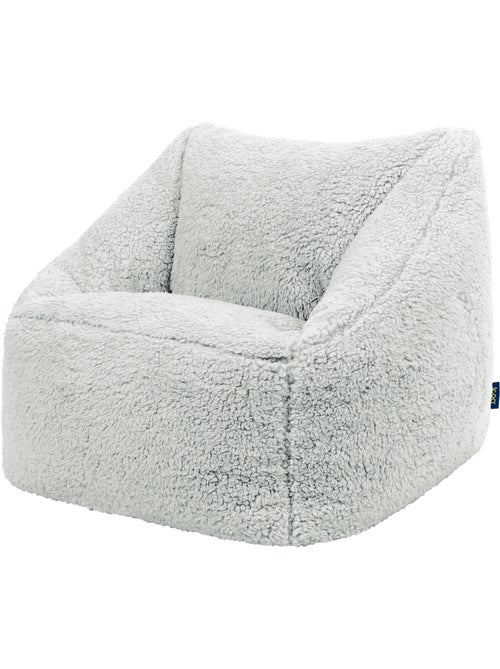 Puf sillón infantil de tejido de peluche suave - icon - Kiabi