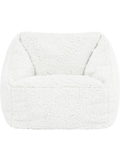 Puf sillón infantil de tejido de peluche suave - icon - Kiabi