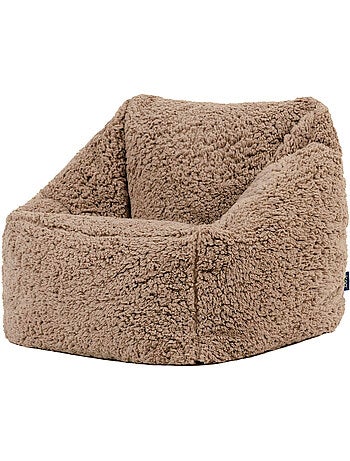 Puf sillón infantil de tejido de peluche suave - icon