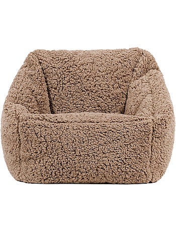 Puf sillón infantil de tejido de peluche suave - icon