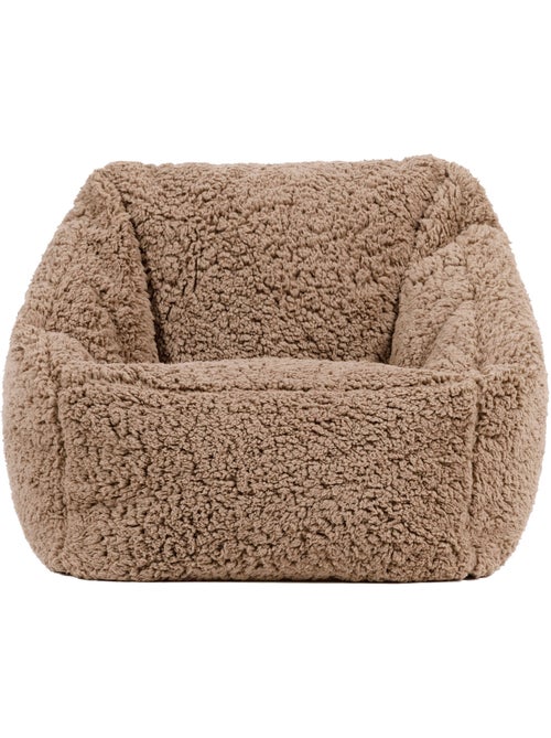 Puf sillón infantil de tejido de peluche suave - icon - Kiabi