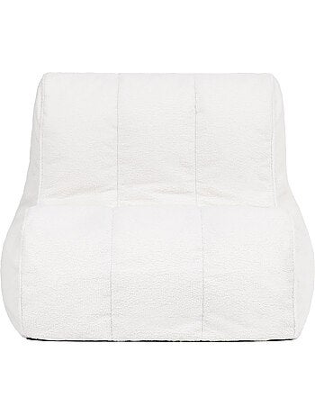 Puf sillón tipo butaca, sillón de suelo swoop de tejido bouclé - icon