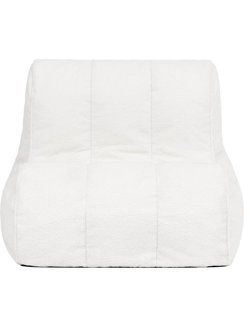 Puf sillón tipo butaca, sillón de suelo swoop de tejido bouclé - icon - Kiabi