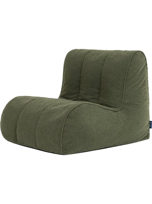 Puf sillón tipo butaca, sillón de suelo swoop de tejido bouclé - icon - Kiabi