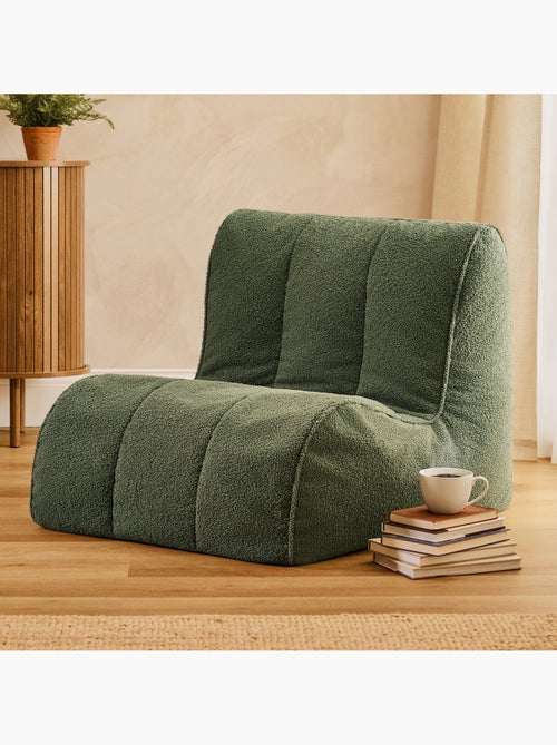 Puf sillón tipo butaca, sillón de suelo swoop de tejido bouclé - icon - Kiabi
