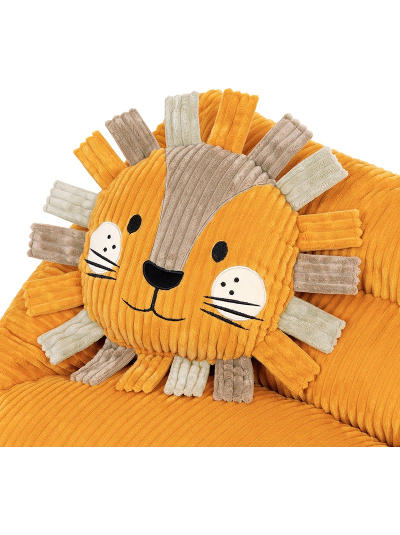 Puf sofá infantil con cojín de animal a juego de pana - icon Lino - Kiabi