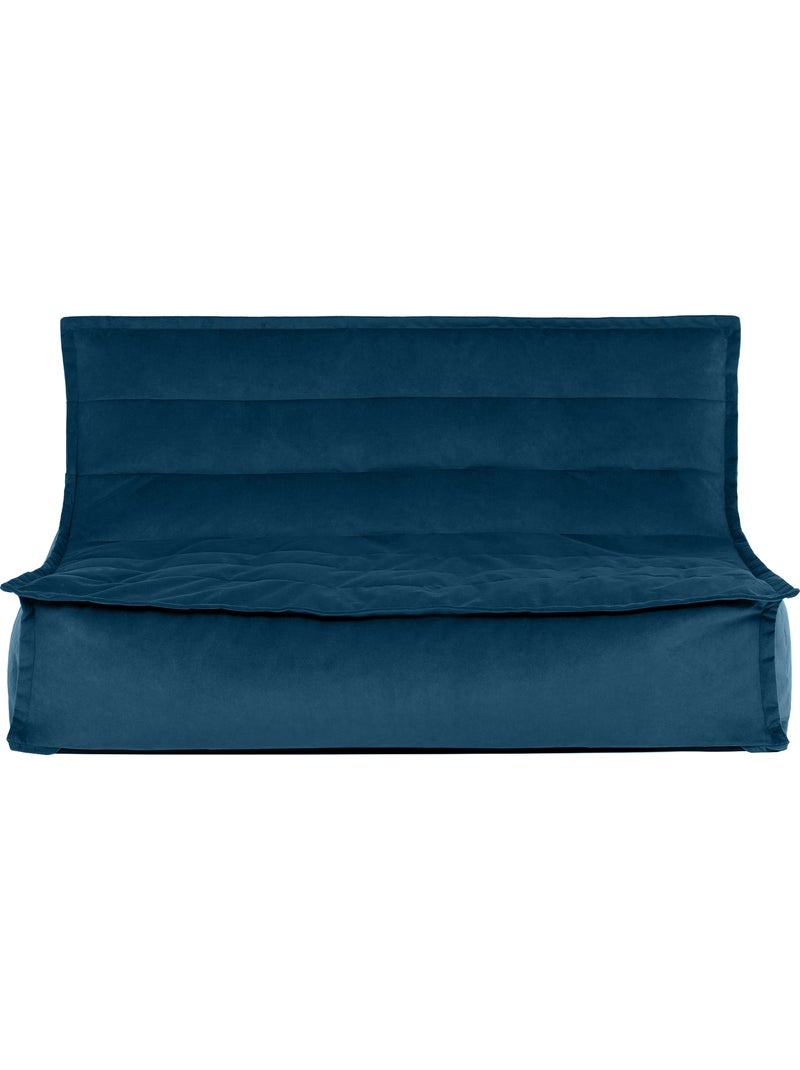 Puf sofá suelo kota de terciopelo mate - icon Azul marino - Kiabi