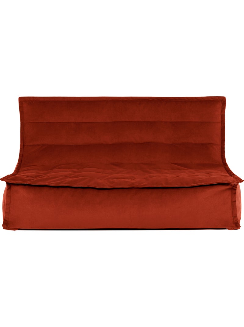 Puf sofá suelo kota de terciopelo mate - icon Terracota - Kiabi