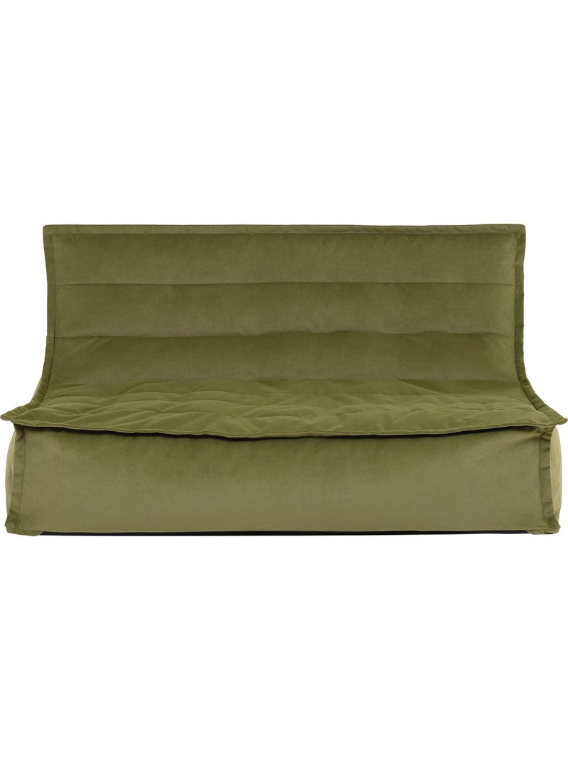Puf sofá suelo kota de terciopelo mate - icon Verde oliva - Kiabi