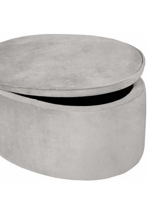 Puff baúl ovalado en terciopelo - ROBA 'lil sofa' - Kiabi
