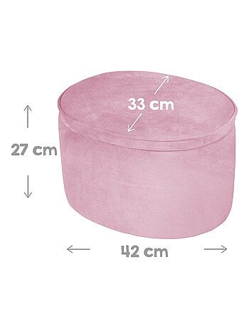Puff baúl ovalado en terciopelo - ROBA 'lil sofa'