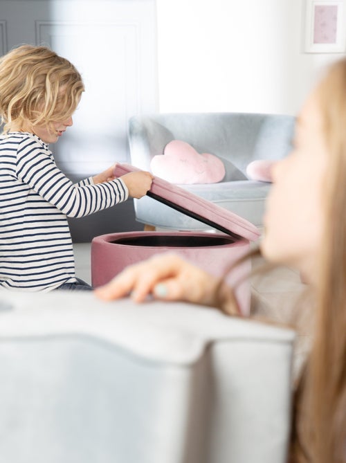 Puff baúl ovalado en terciopelo - ROBA 'lil sofa' - Kiabi