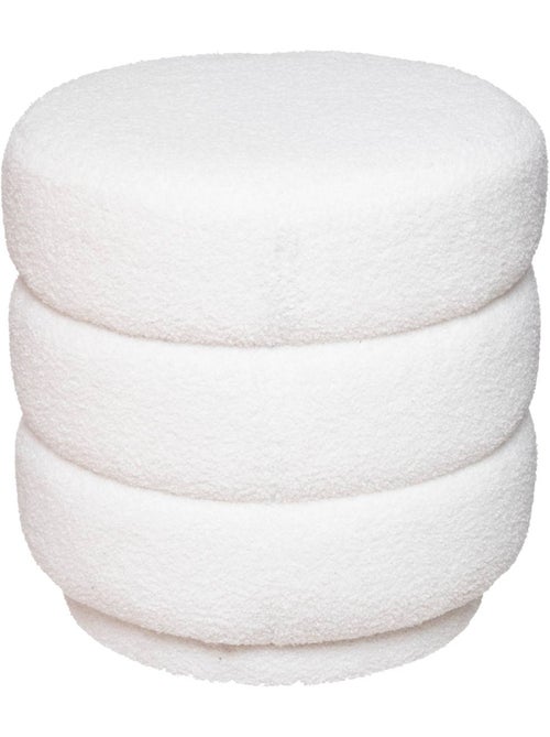 Puff bouclette blanco sinan - Kiabi Puff bouclette blanco sinan - Kiabi