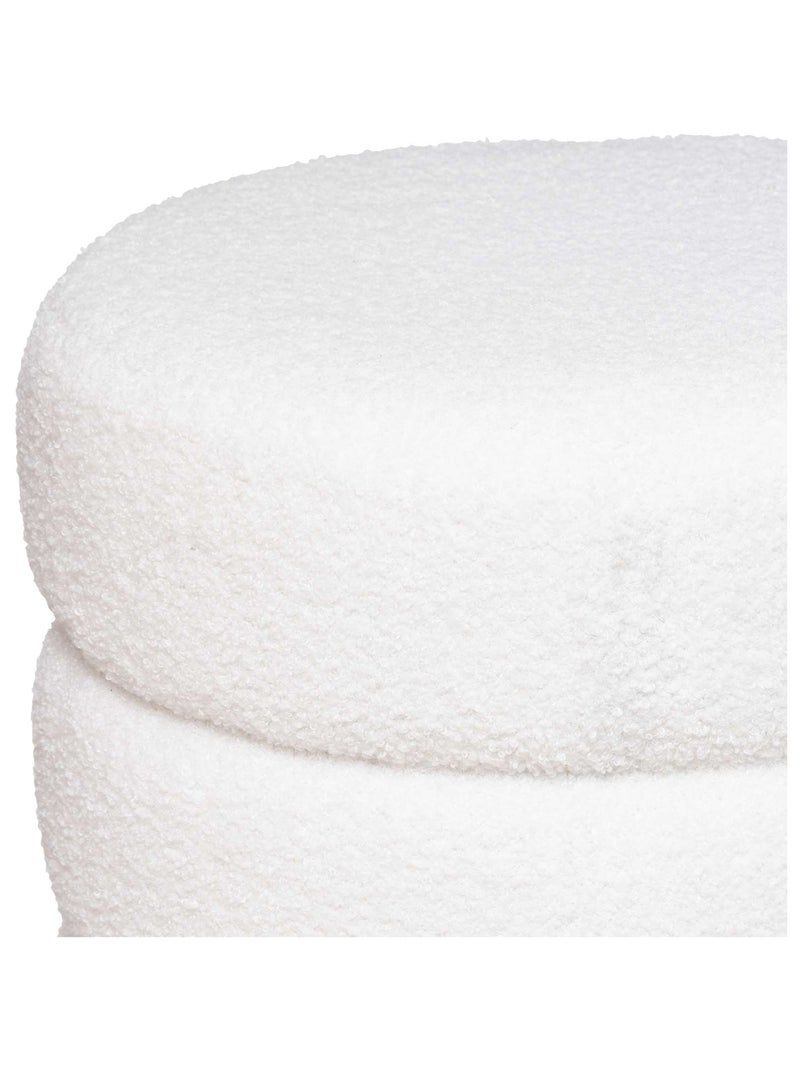 Puff bouclette blanco sinan Blanco - Kiabi