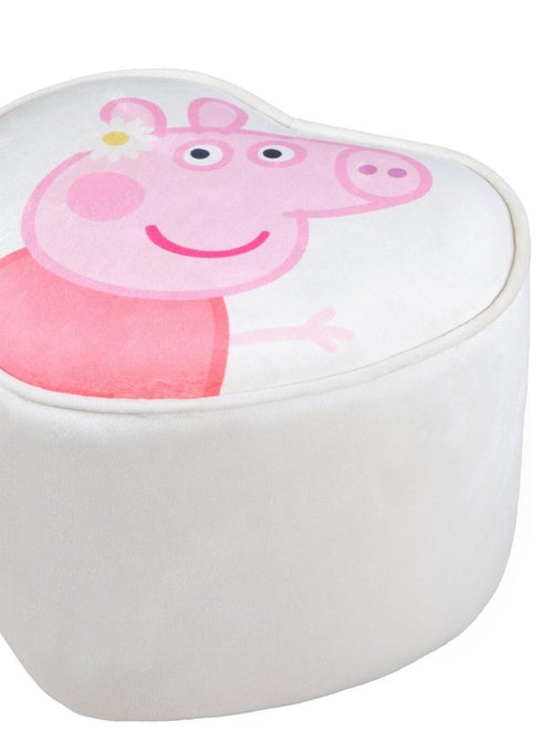 Puff corazón en terciopelo suave para niños 'Roba Peppa Pig' - Kiabi