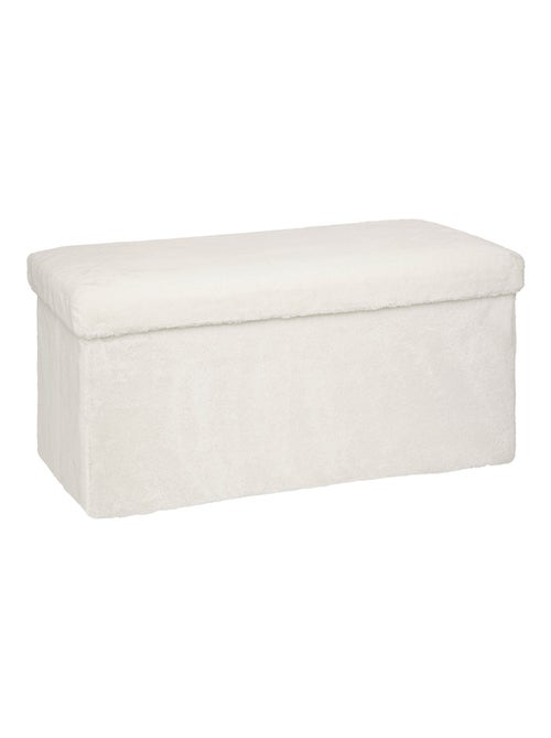 Puff de piel doble plegable - Kiabi