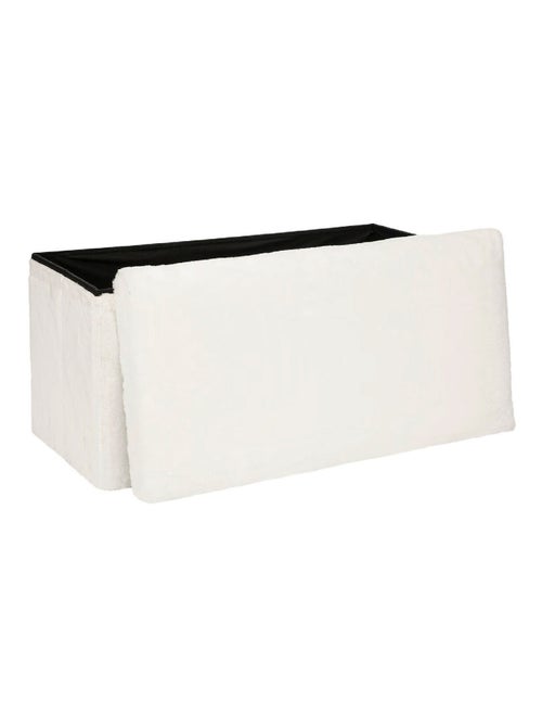 Puff de piel doble plegable - Kiabi