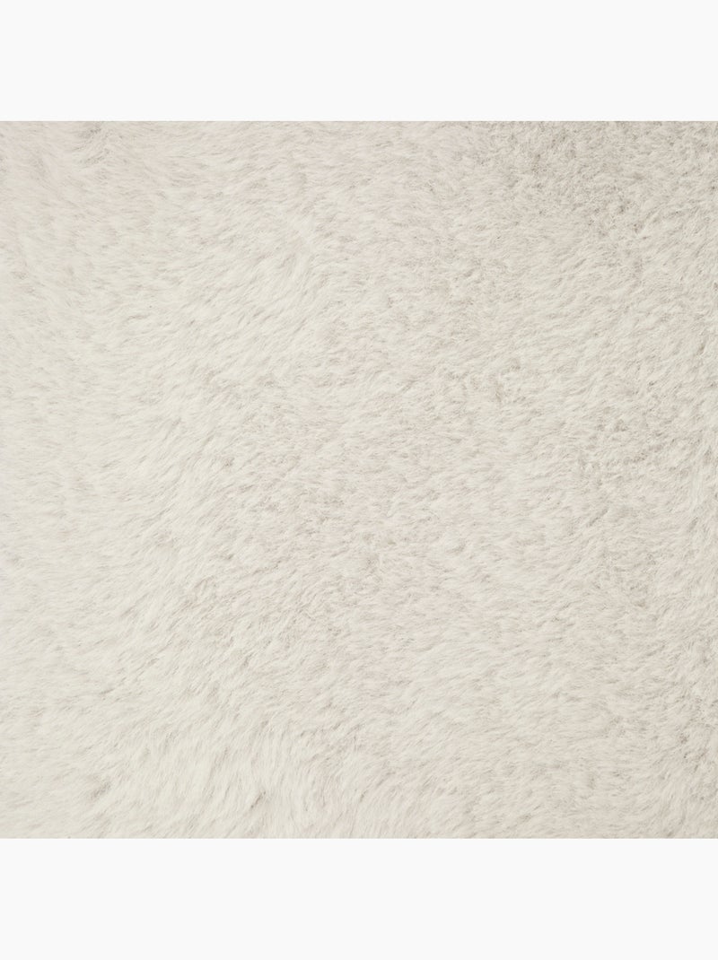 Puff de piel doble plegable Blanco - Kiabi
