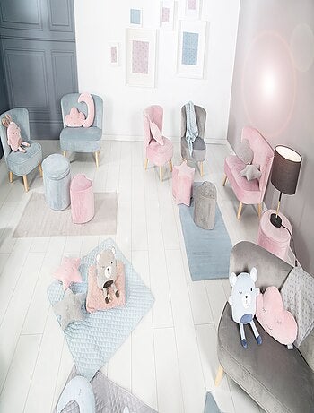 Puff estrella en terciopelo suave para niños - ROBA 'lil sofa'