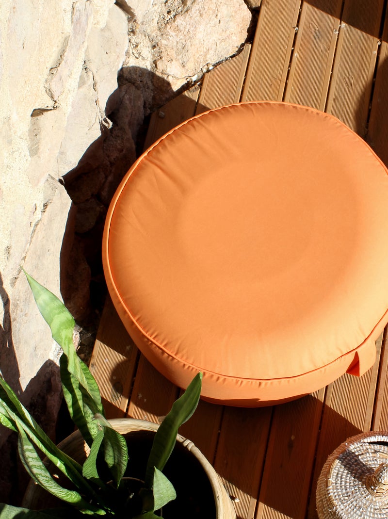 Puff hinchable para exteriores Naranja coral - Kiabi