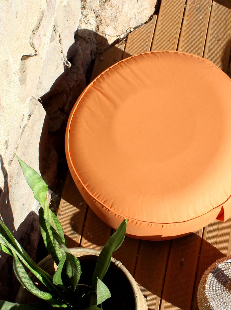 Puff hinchable para exteriores Naranja coral - Kiabi