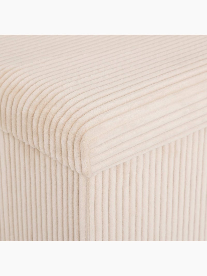 Puff plegable arum marfil 38x38cm Marfil - Kiabi